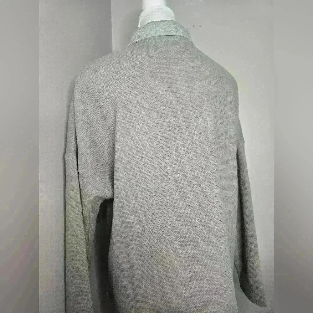 Grey Two-Toned Shacket - Picture 9 of 10